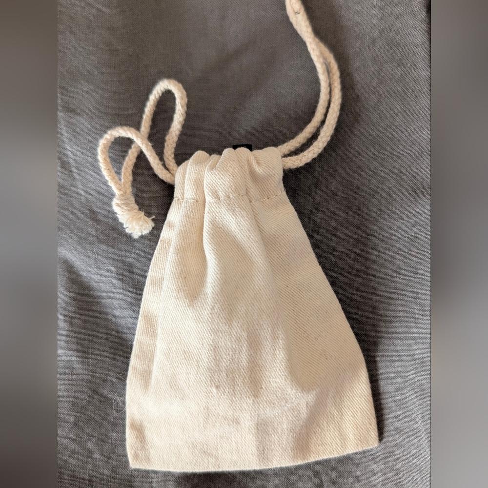 Fossil Beige Drawstring Bag 5" - Picture 2 of 5